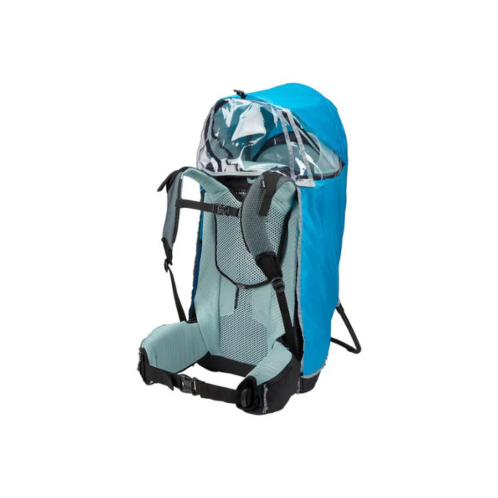 Thule Kinderdrager + regenhoes Sapling Agave/Blue