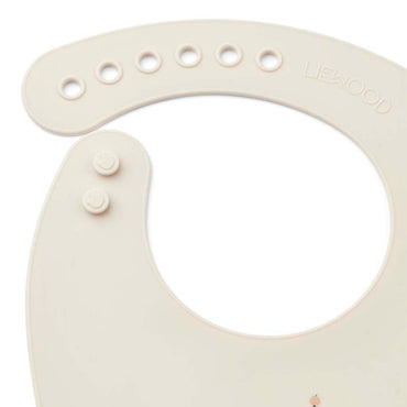 Liewood Slabbetje siliconen Tilda Peach Multi - 2 stuks
