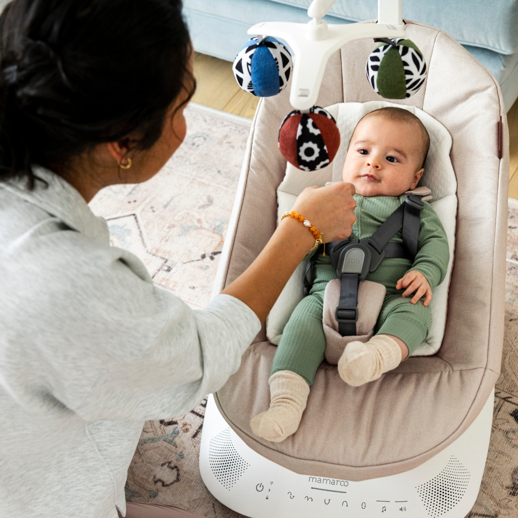 UPPAbaby Mamaroo Schommelstoel met inlegkussen Camila Dark Green