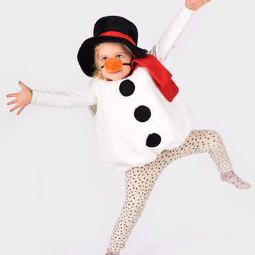 Den Goda Fen Déguisement Costume Bonhomme de Neige 2-4 ans