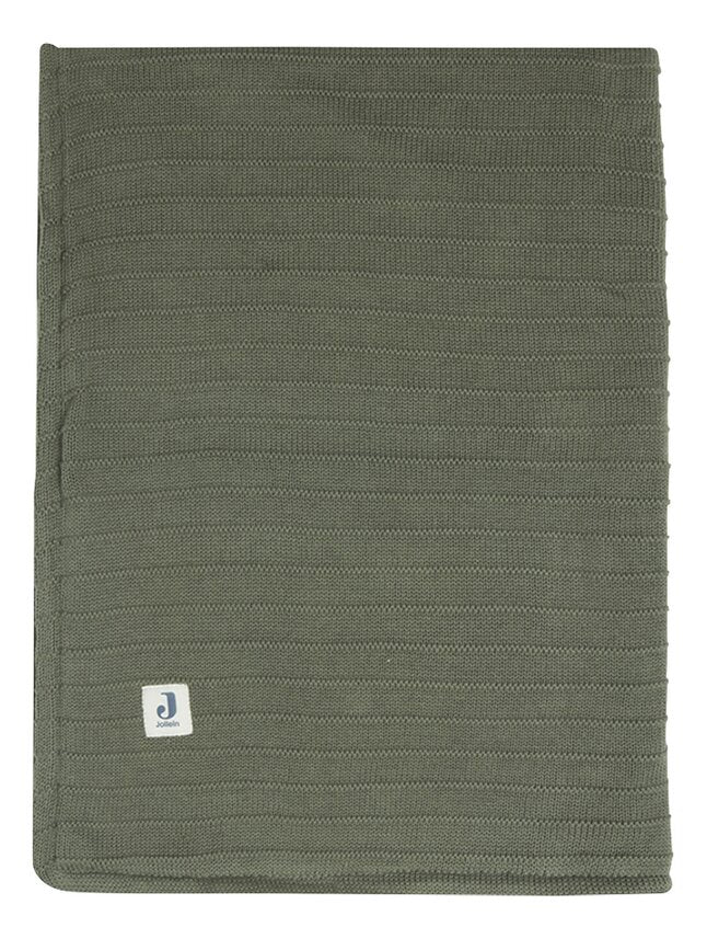 Jollein Deken voor bed Pure Knit Velvet Leaf Green