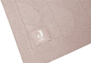 Jollein Deken voor wieg of park Shell Knit Wild Rose