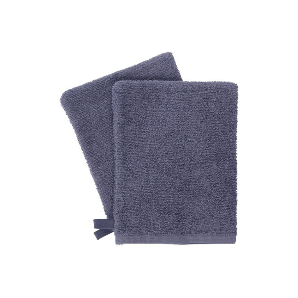 Dreambee Washandje Essentials donker grijsblauw - 2 stuks