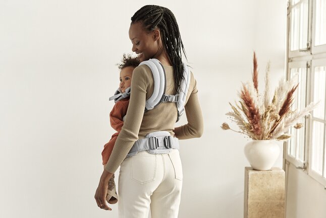 BabyBjörn Porte-bébé combiné Harmony 3D-mesh argenté