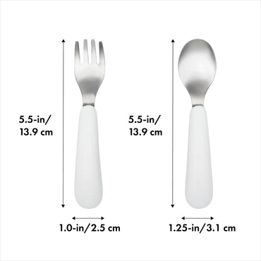 OXO Tot Vork en lepel Opal