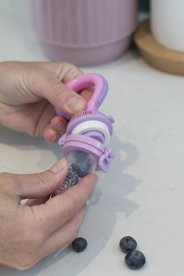 Nûby Grignoteur en silicone rose