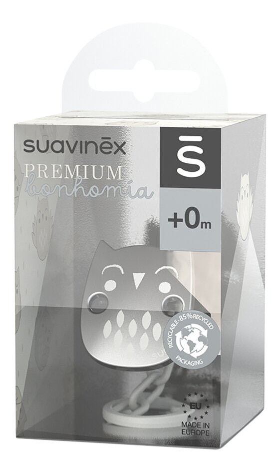 Suavinex Bonhomia Attache-sucette Owl beige