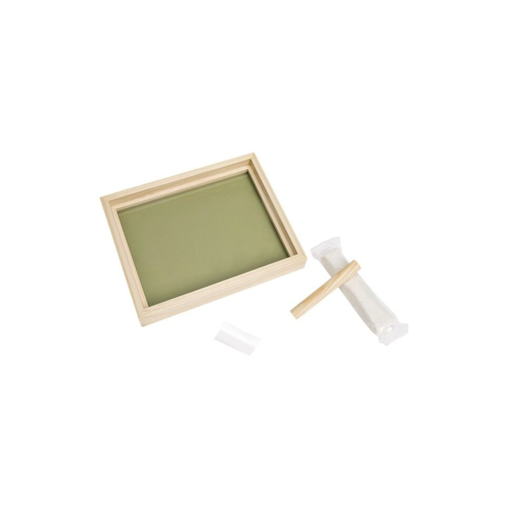 Baby Art Fotokader met gipsafdruk Pure Frame Wood