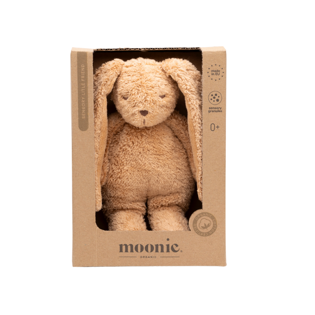 Moonie Knuffel Sensory Little Bunny Cappuccino
