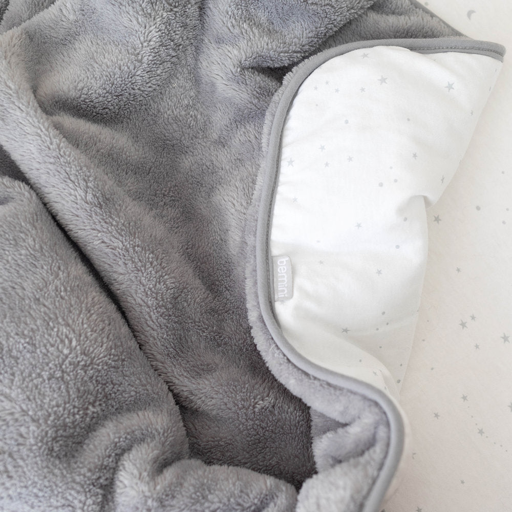 Bemini Deken voor wieg of park herfst/winter Stary grizou fleece/jersey
