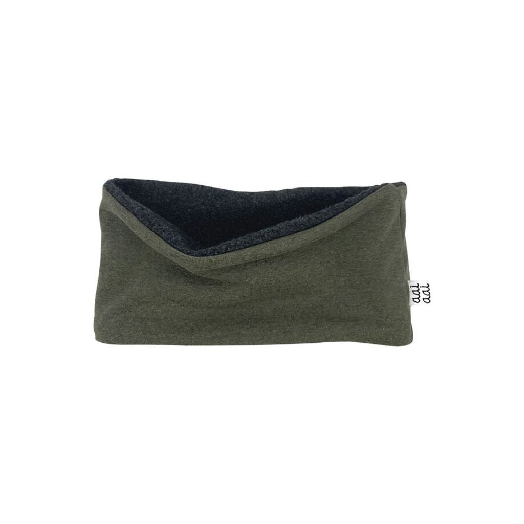 Aai Aai Écharpe teddy/fleece kaki 0 à 2 ans