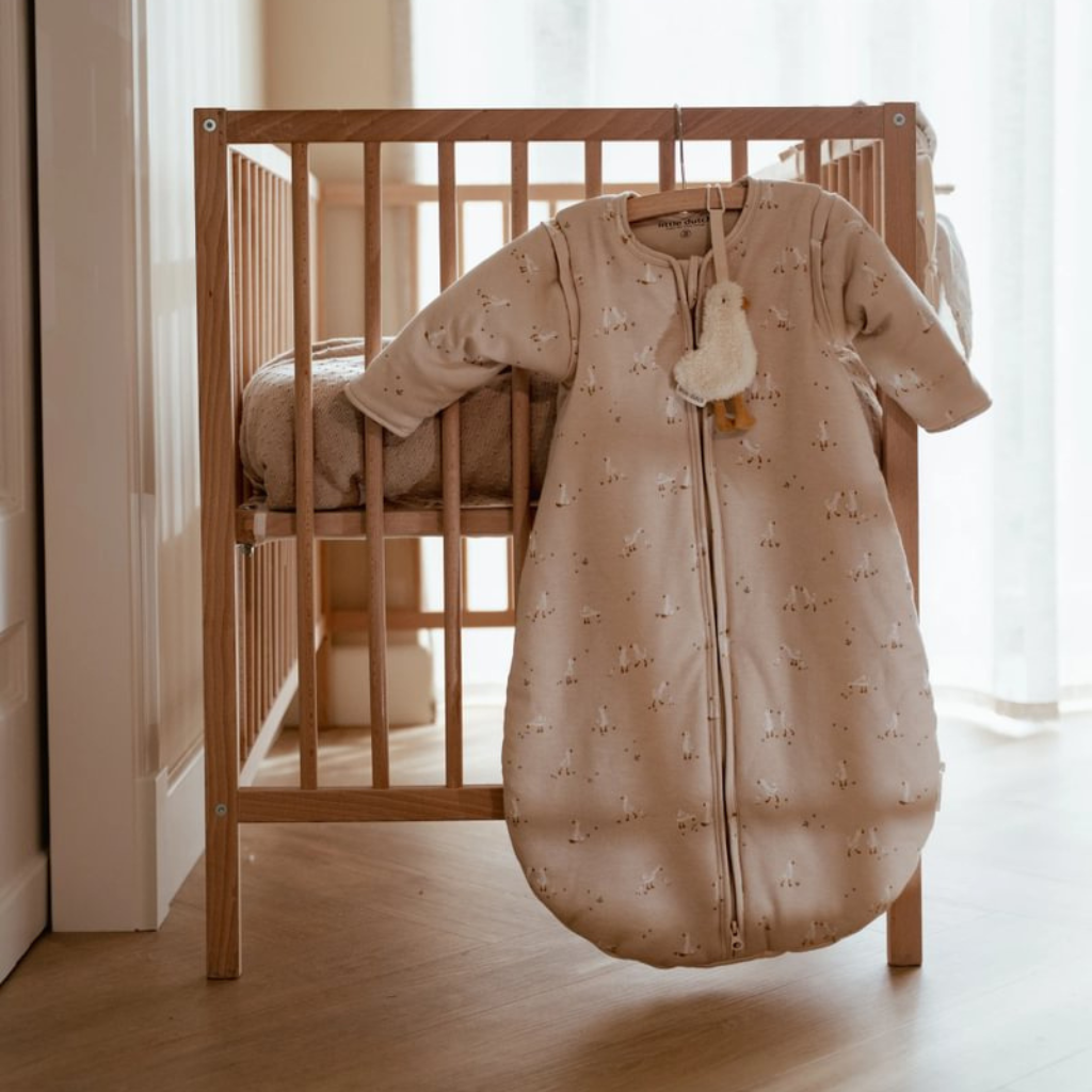 Little Dutch Sac de couchage d'hiver Newborn Naturals Little Goose TOG 2,6 Beige 90 cm