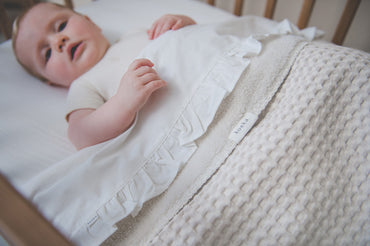 Koeka Deken voor bed Oslo Natural/Pebble