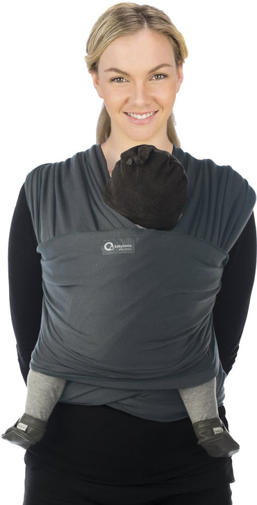 Babylonia Écharpe de portage extensible Tricot-Slen Bamboo smokey grey