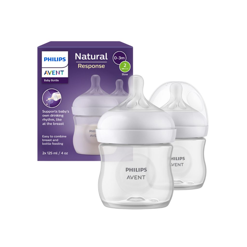 Philips AVENT Biberon Natural Response transparent 125 ml - 2 pièces