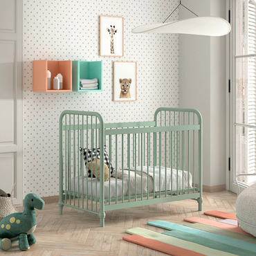 Jaxx Babybed Bronxx B 60 x L 120 cm Olive Green