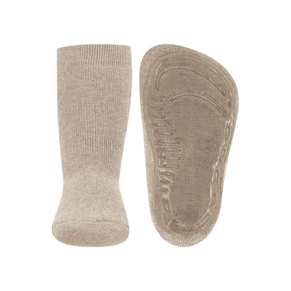 Ewers Chaussettes Antidérapant Uni Beige Mélangé M21/22 Unisexe