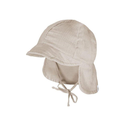 maximo zonnehoedje met nekflap uni m 41 beige uniseks