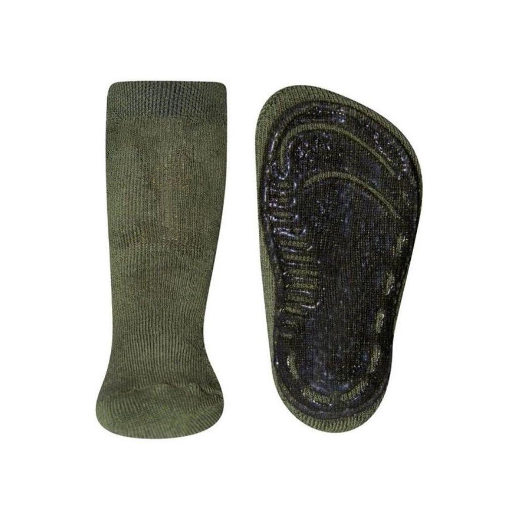 Ewers Sokken antislip Olive maat 21/22