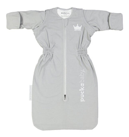 Puckababy Sac de couchage d'été Newborn Stripes TOG 0,5 Grey 70 cm