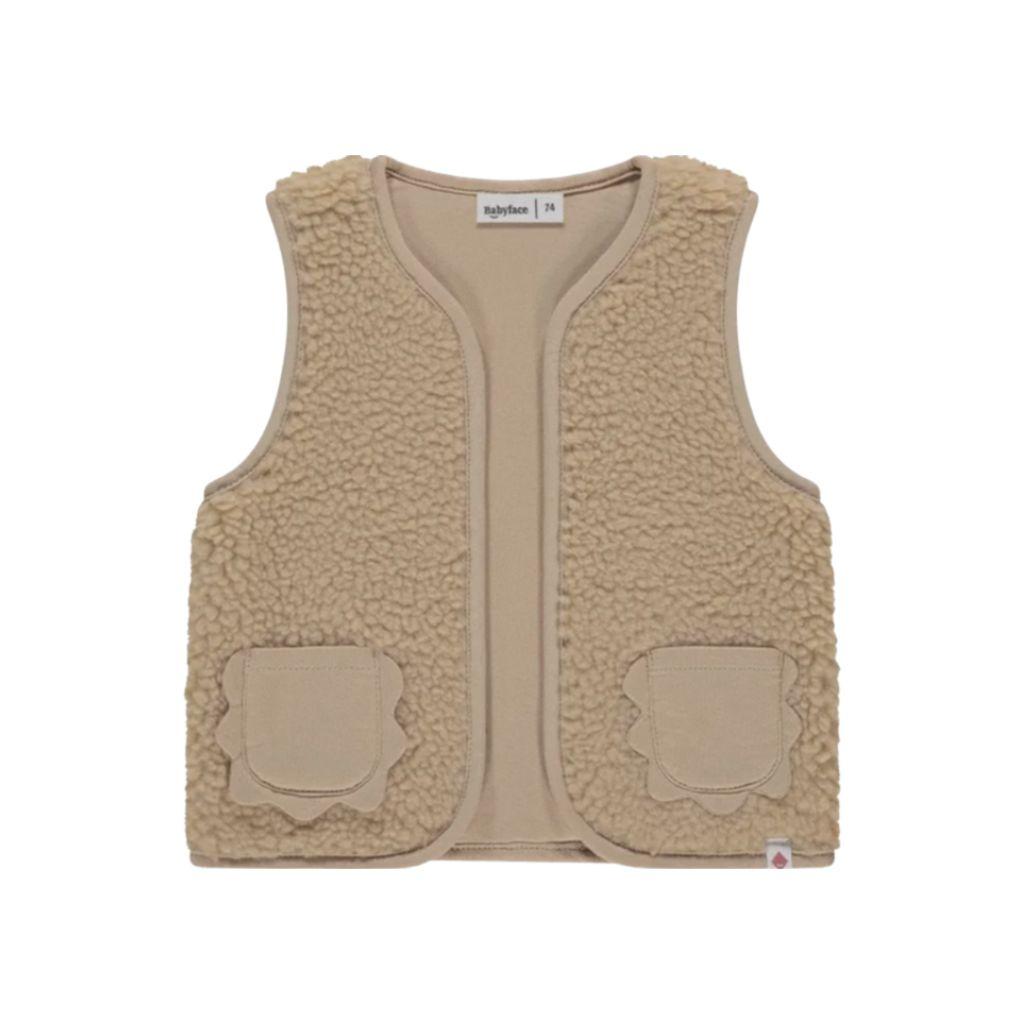 BabyFace Gilet teddy nude Girls