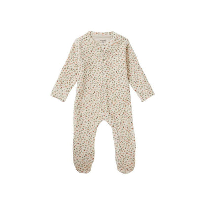 Noppies Baby Pyjama velours met voet Tolleson, allover print, m80, Evening Sand/roze, Unisex