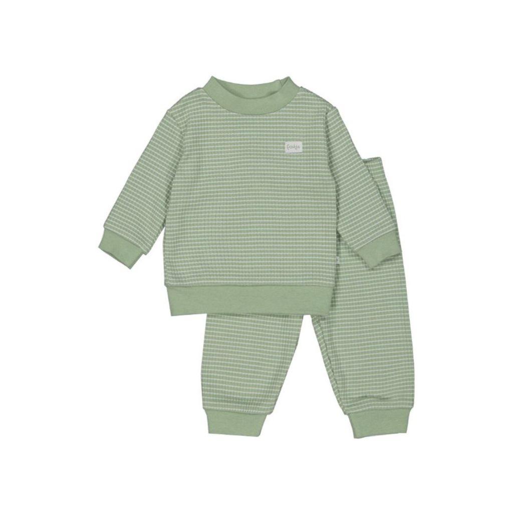 Feetje Pyjama Wafel Vert Mélange