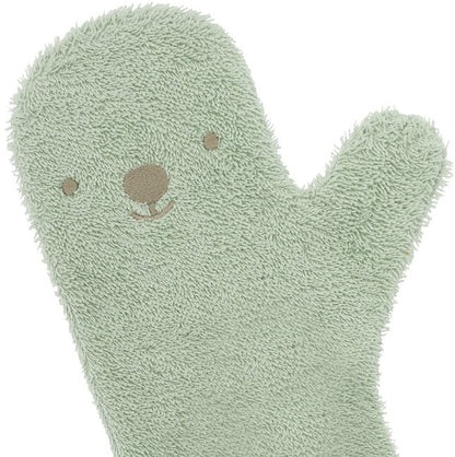 Nifty Gant de toilette Shower Glove Ours Soft Green