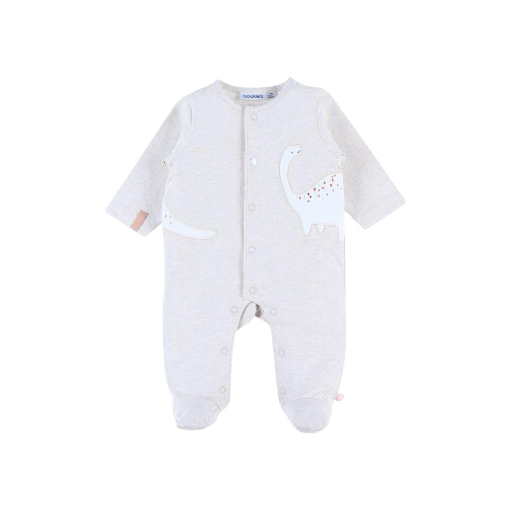 Noukies Pyjama Funny dino jersey beige m62