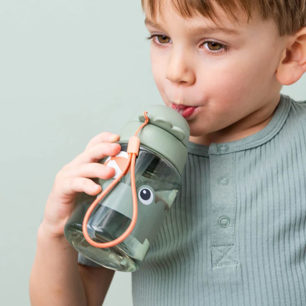 Done By Deer Gourde avec paille Playground vert 280 ml