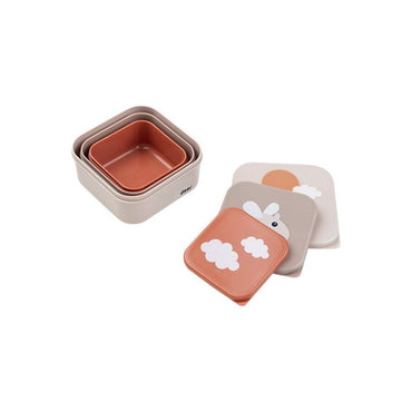 Done by Deer Boîte à snacks Happy Clouds Powder - 3 pièces
