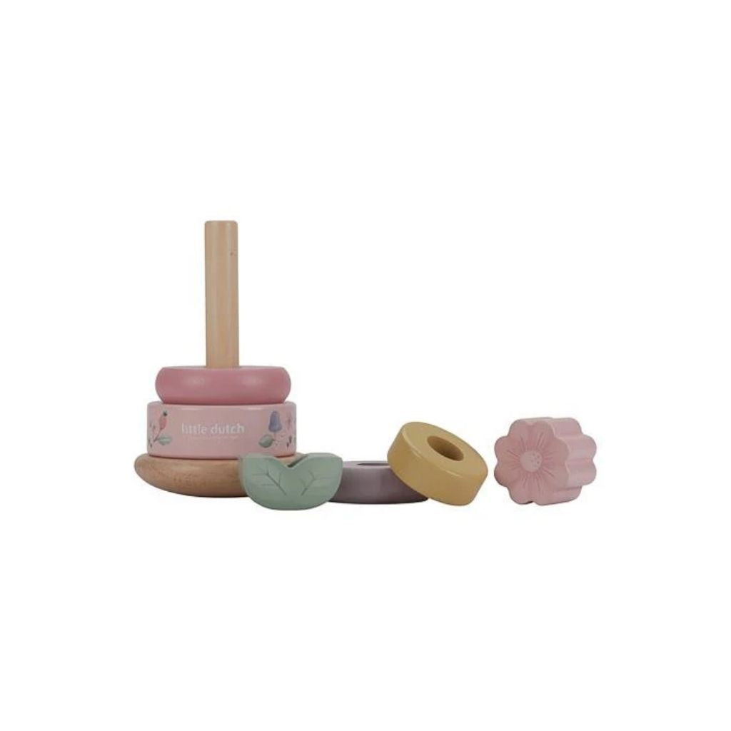 Little Dutch Tour d'empilage en bois Fairy Garden Fleur