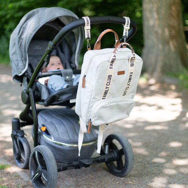 Childhome Verzorgingsrugzak Family Club Signature ecru