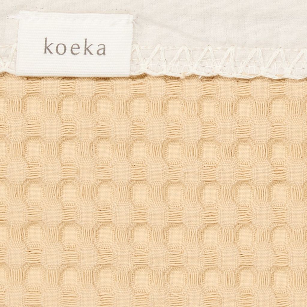 Deken voor bed, zomer, Koeka, Antwerp, Sahara/Pebble, 100x150cm