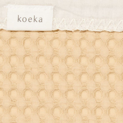 Deken voor bed, zomer, Koeka, Antwerp, Sahara/Pebble, 100x150cm