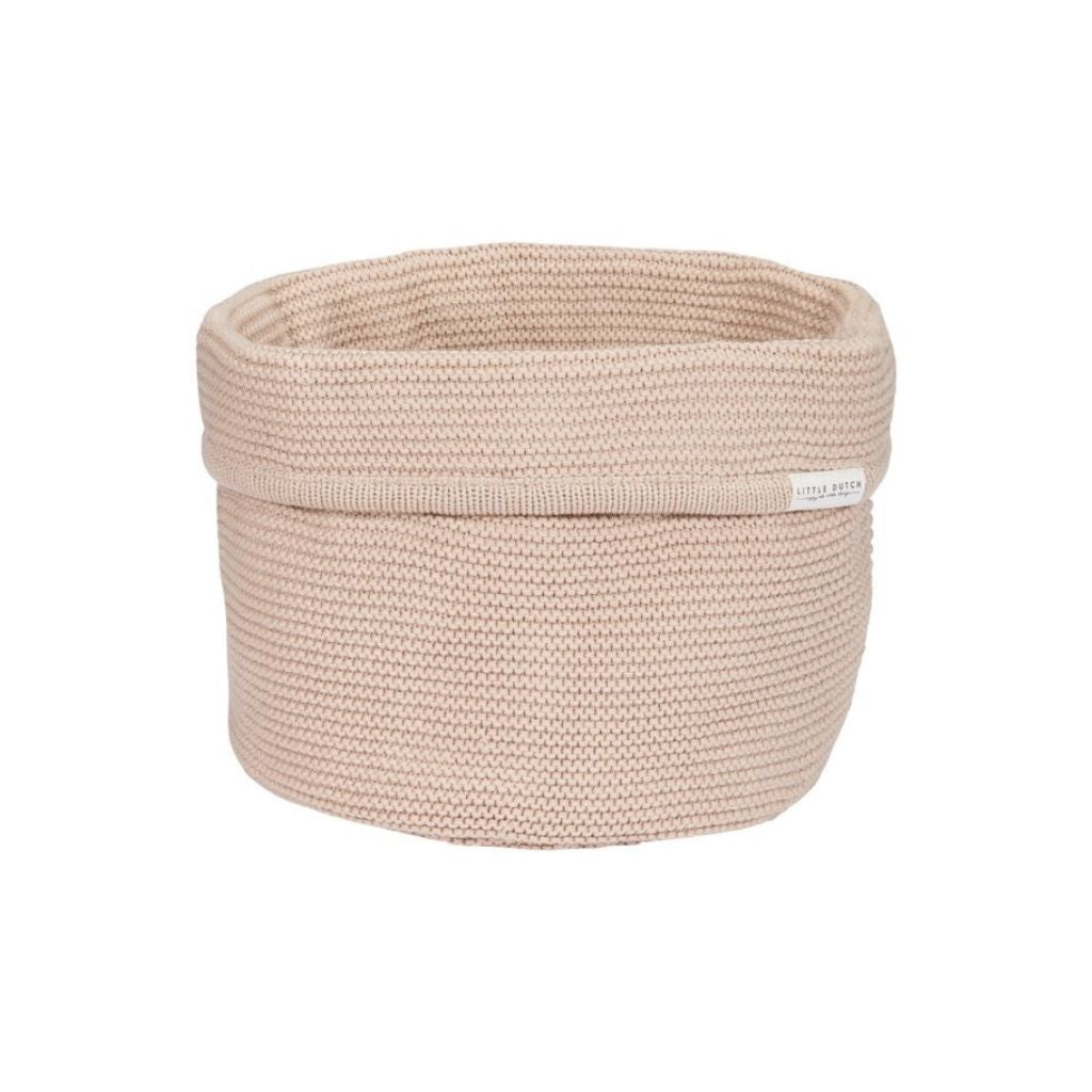 Little Dutch Opbergmand Basic Knit rond beige