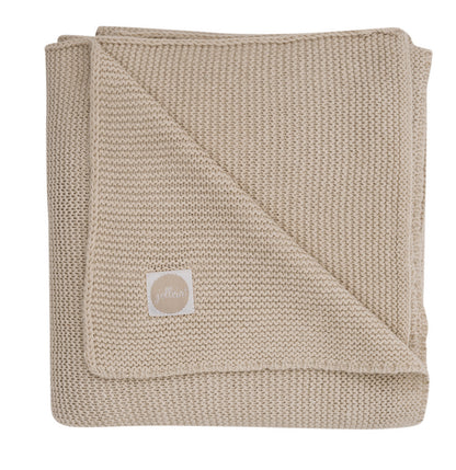 Jollein Deken voor wieg of park Basic Knit Nougat