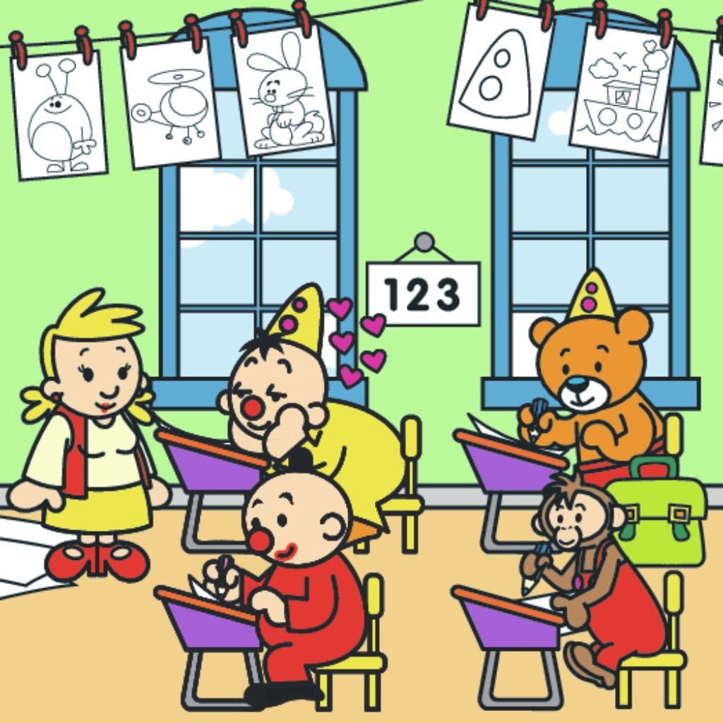 Bumba Herbruikbaar Waterverfboek – blauw
