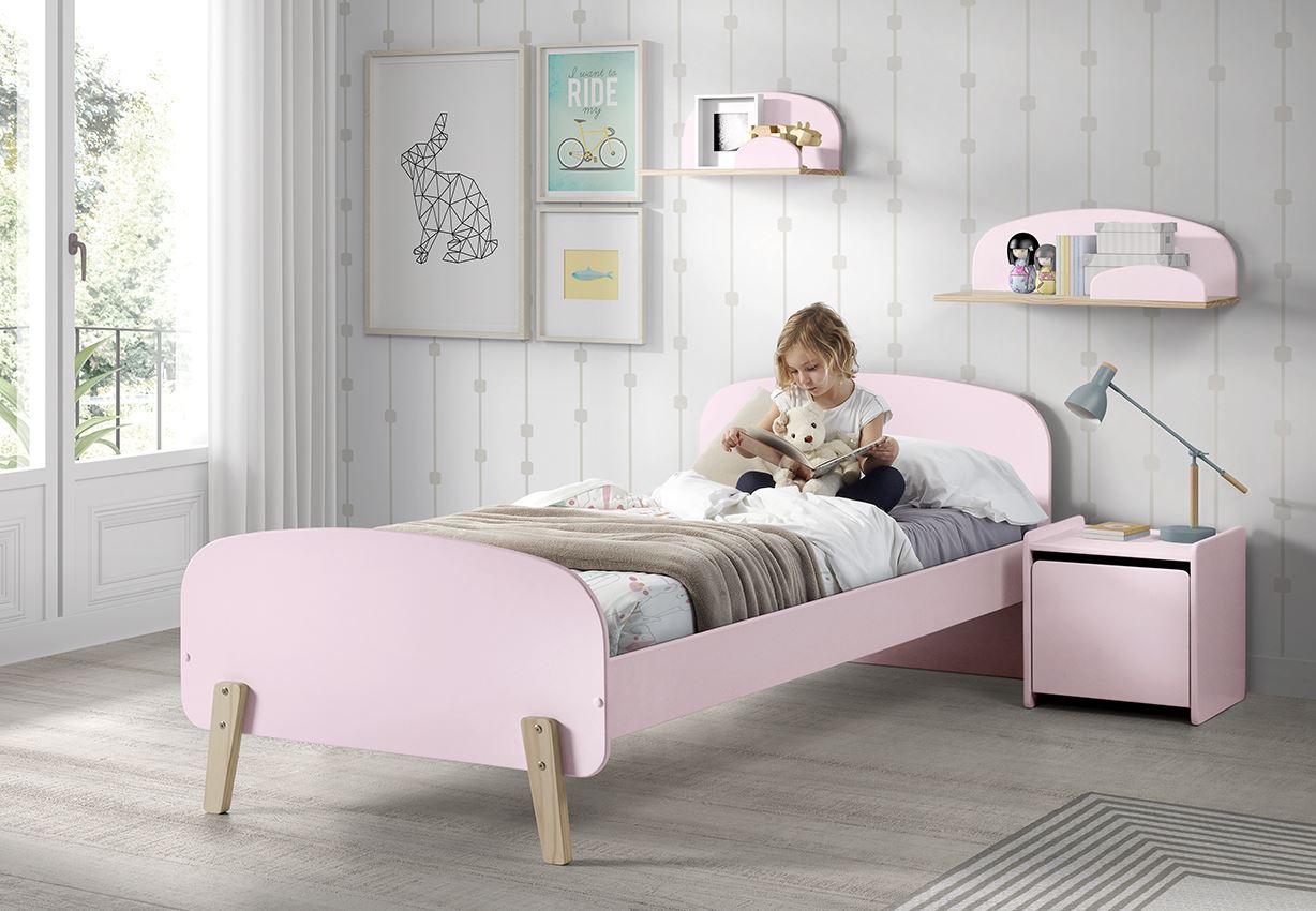 Jaxx wandplank Kiddy 45 cm roze
