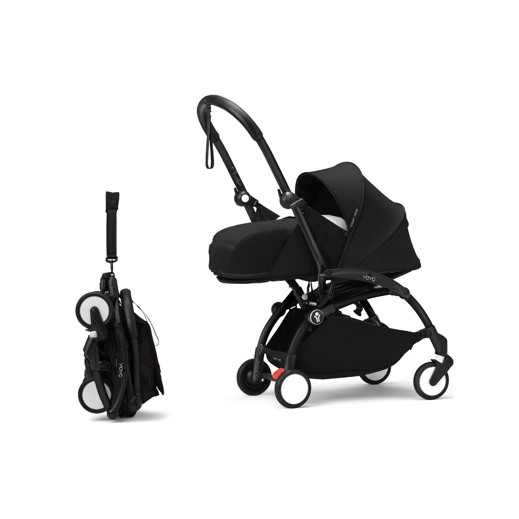 Stokke Buggy YOYO³ + draagmand Black