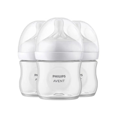 Philips AVENT Zuigfles Natural Response transparant 125 ml - 3 stuks