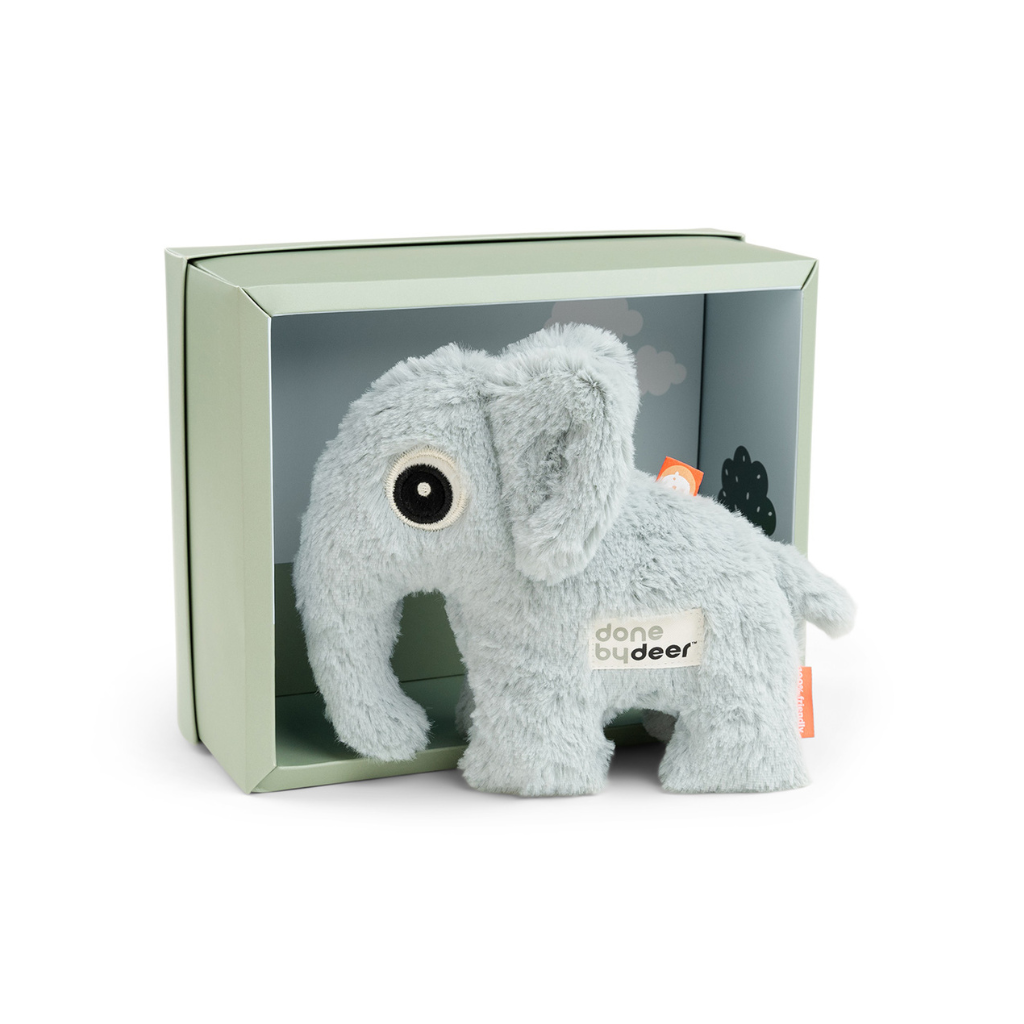 Done by Deer Soft toy gift box Elphee Blue