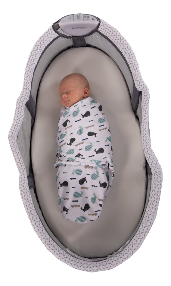 Bo Jungle Inbakerdoek B-Wrap Whale TOG 0,5 Blue 60 cm