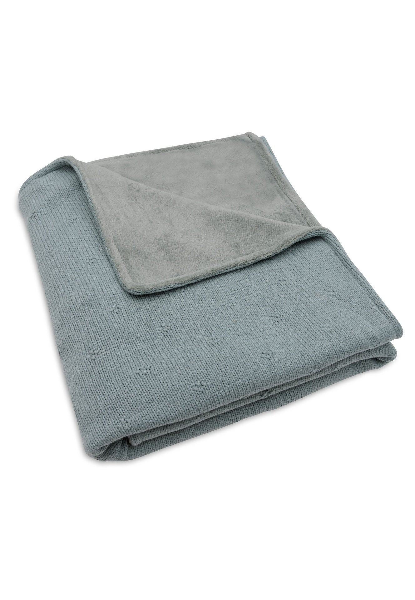 Jollein Couverture d'hiver pour lit Cosy Knit Sea Green coton Lg 150 x L 100 cm