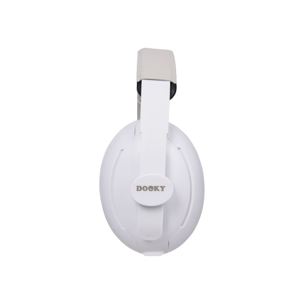 Dooky Protection Auditive 2-en-1 pour Bébé et Enfant blanc