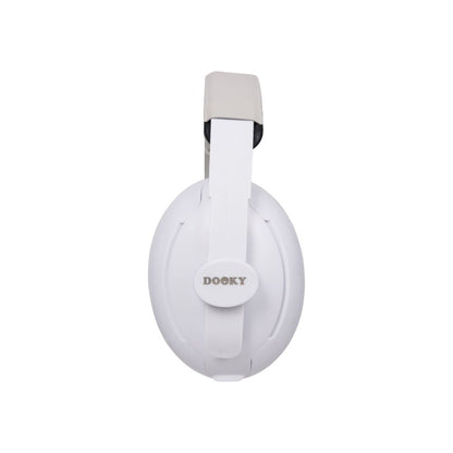 Dooky Protection Auditive 2-en-1 pour Bébé et Enfant blanc