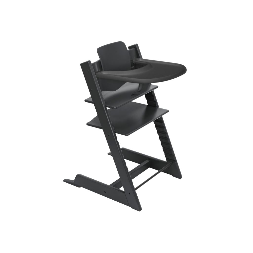 Stokke® Eetstoel Tripp Trapp® Bundel Black + Babyset² + Eettablet