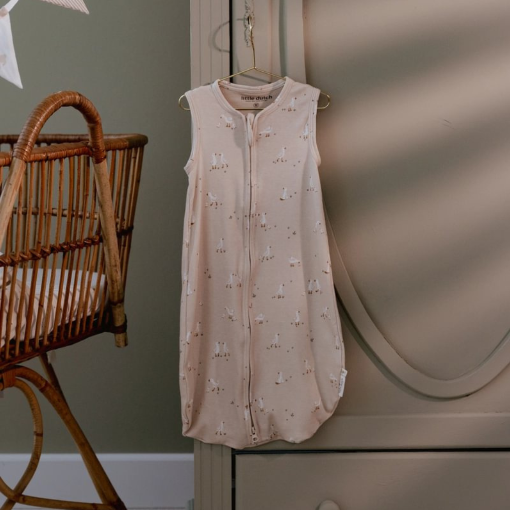 Little Dutch Sac de couchage Newborn Naturals Little Goose TOG 1,0 Beige 70 cm