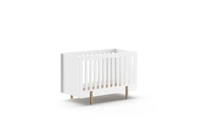 Jaxx Chambre de bébé 2 pièces (lit L 120 x Lg 60 cm + table à langer) Smile blanc