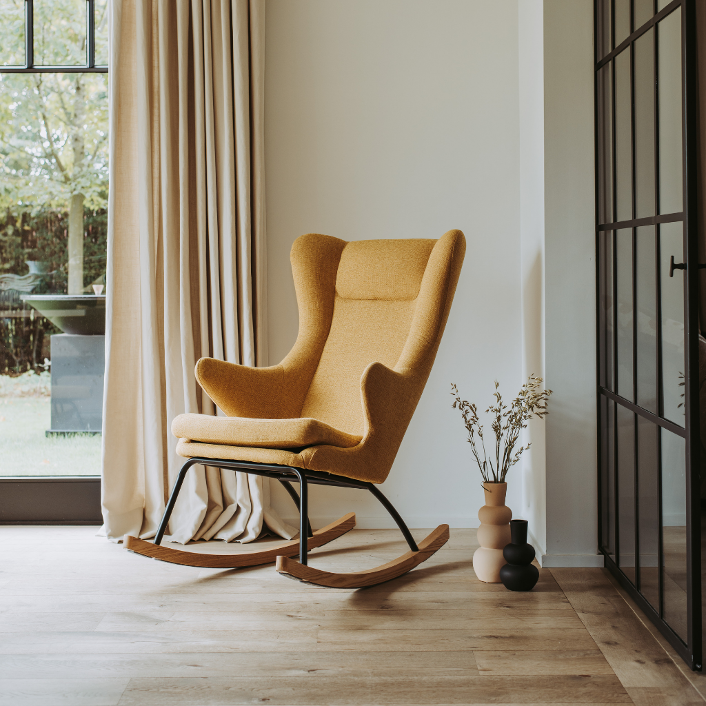 Quax Schommelstoel Rocking Chair De Luxe Adult Saffran